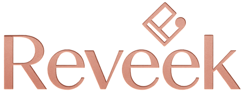 create unique pink logo for Reveek